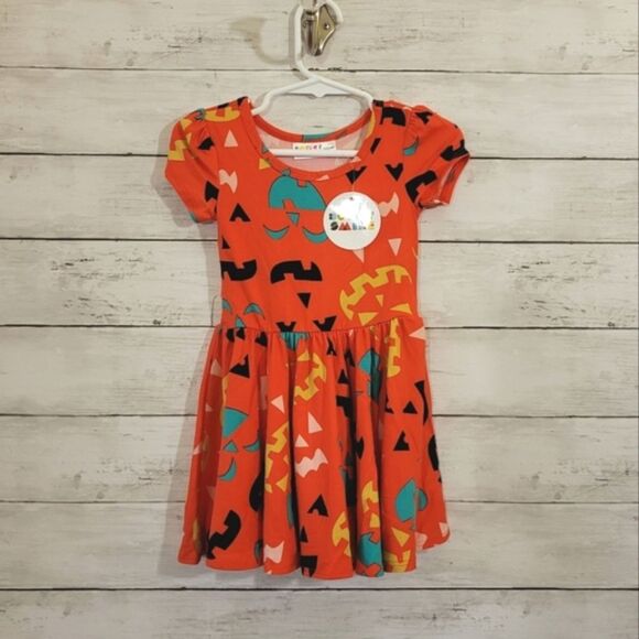 NWT Dot Dot Smile Baby Girl Halloween Jack O Lantern Twirl Dress 12-24 M - Picture 1 of 9